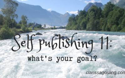 Self publishing 11: what’s your goal