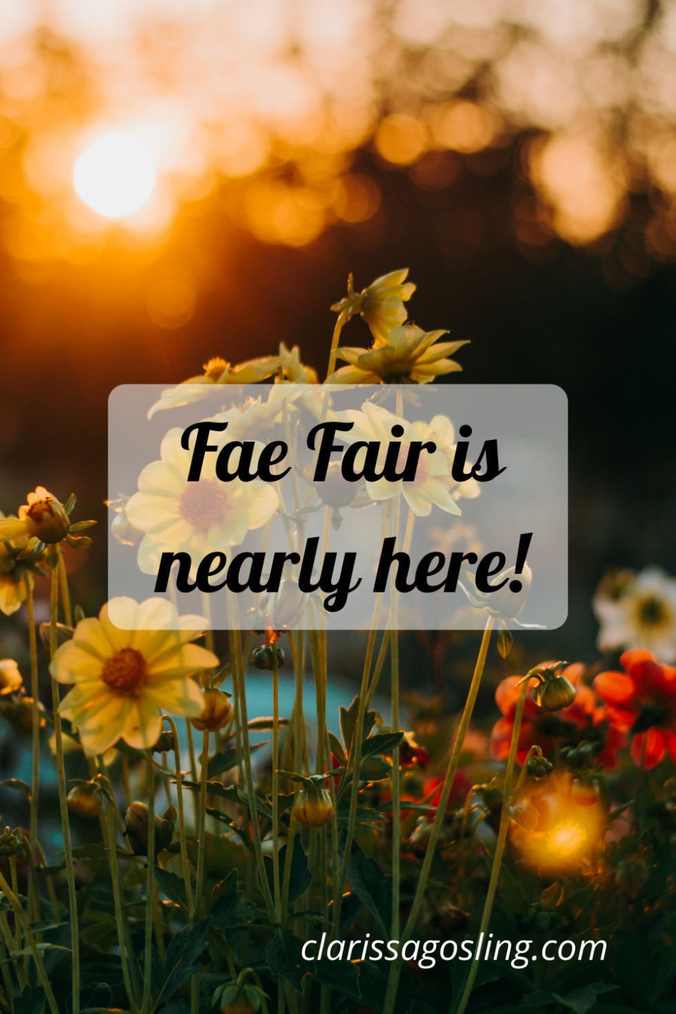 Fae Fair is nearly here! - Clarissa Gosling