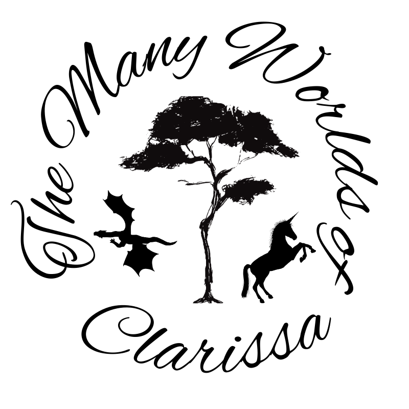 The many worlds of Clarissa logo v3